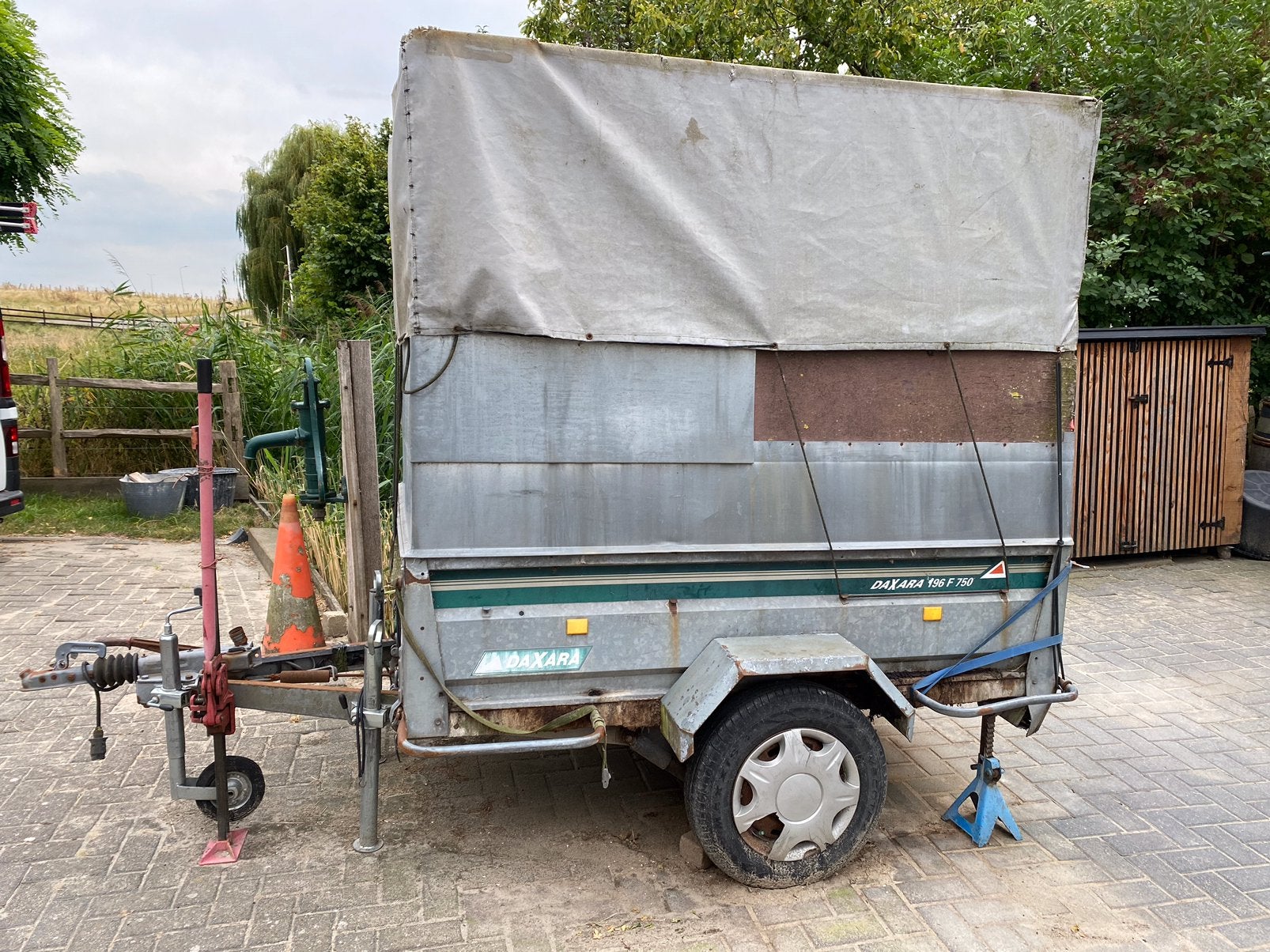 Mestkar / Bagagewagen, 100 liter of meer, Ophalen, Gebruikt, Transportkar