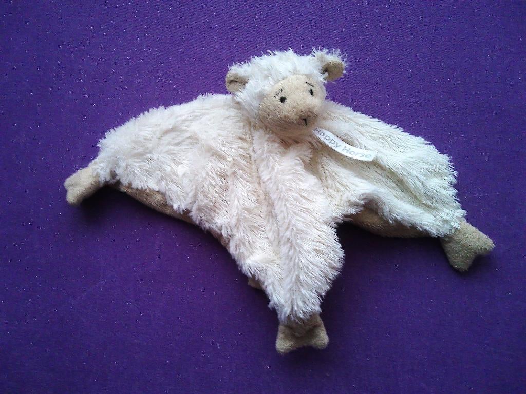 HAPPY HORSE Knuffeldoekje SCHAAP LAMMY **Als Nieuw**, Kinderen en Baby's, Speelgoed | Knuffels en Pluche, Ophalen of Verzenden