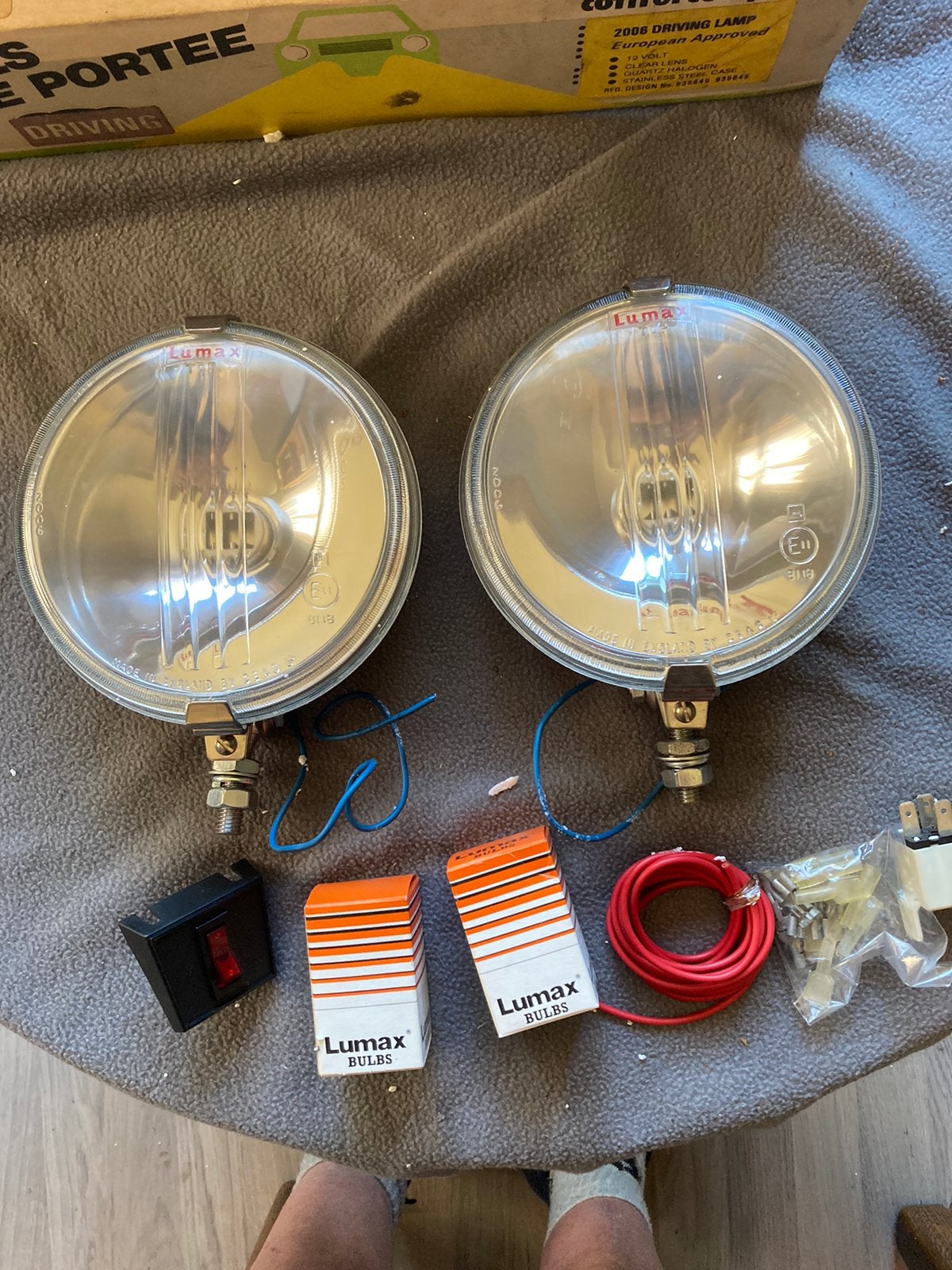 Oldtimer 1 set lumax verstralers type 150, Ophalen of Verzenden, Nieuw