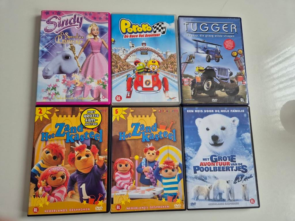 Kinderfilms 1 euro per stuk, Cd's en Dvd's, Alle leeftijden, Overige genres, Ophalen of Verzenden, Zo goed als nieuw