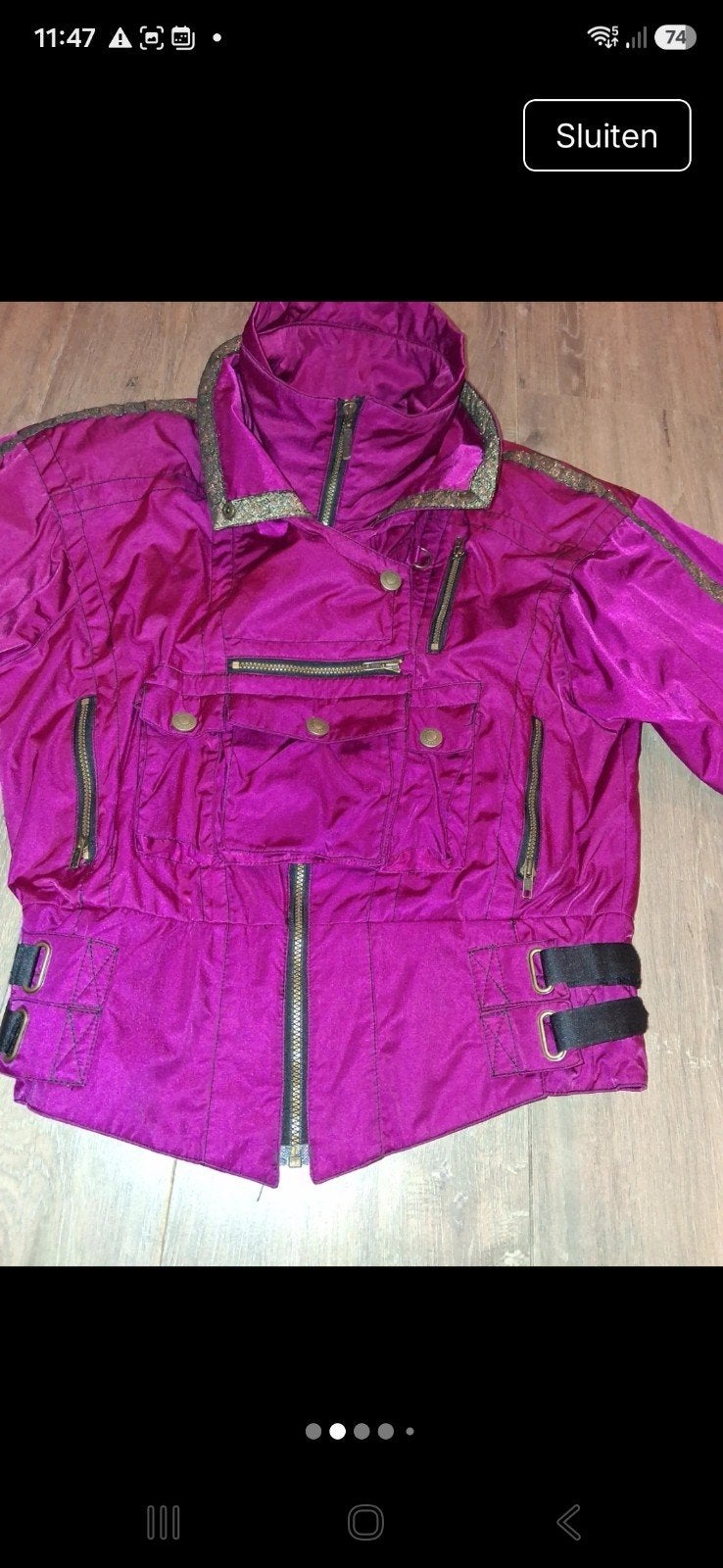Retro Ski Jas Jaren 80/90 - Maat L - Perfecte Staat, Maat 42/44 (L), Ophalen of Verzenden, Zo goed als nieuw, Jack