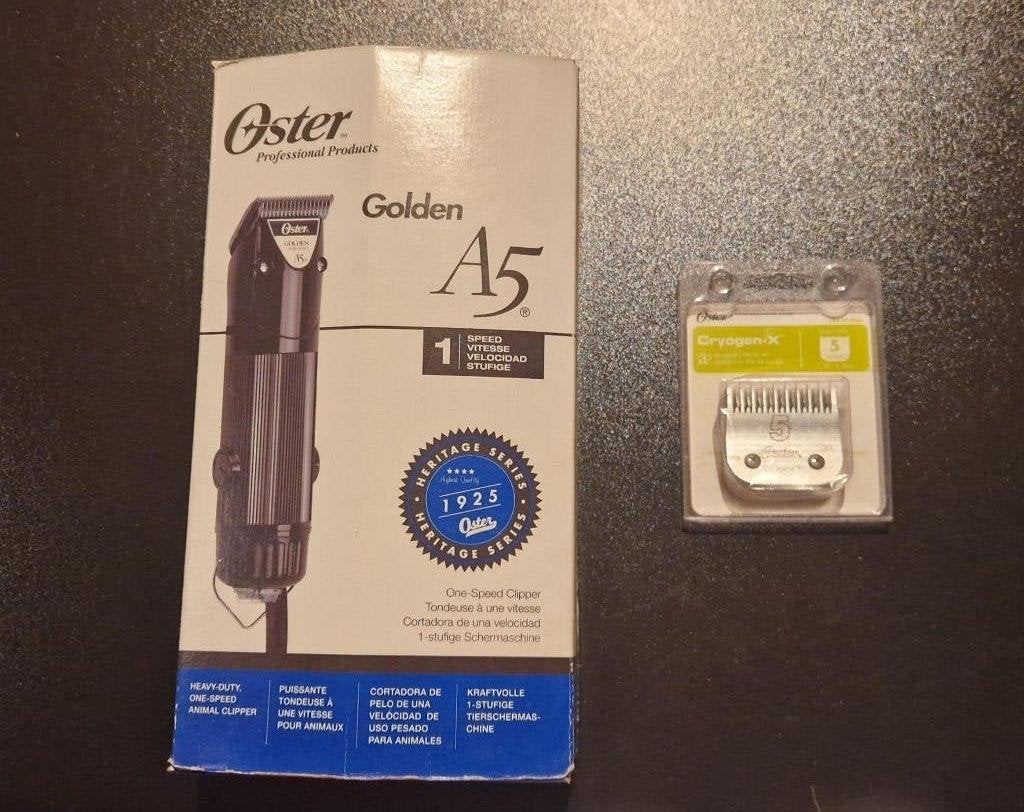 Oster Golden A5 tondeuse hond + 2 scheerkoppen, Overige merken, Ophalen, Gebruikt, Tondeuse
