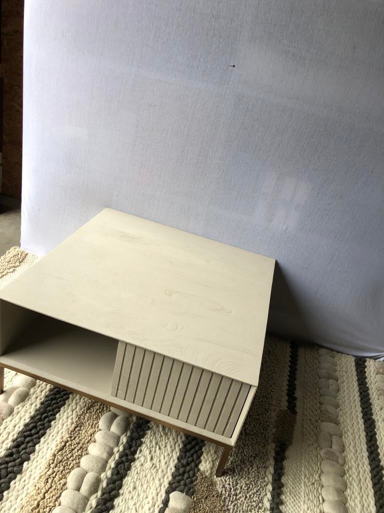 Madison Sand Salontafel - Mangohout, 80x80cm, ., ., Vierkant, Nieuw