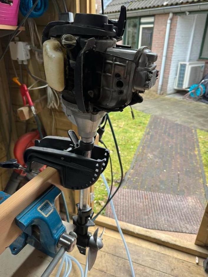 Superlicht staartstuk voor een honda GX35, buitenboordmotor, Verzenden, Gebruikt, Benzine