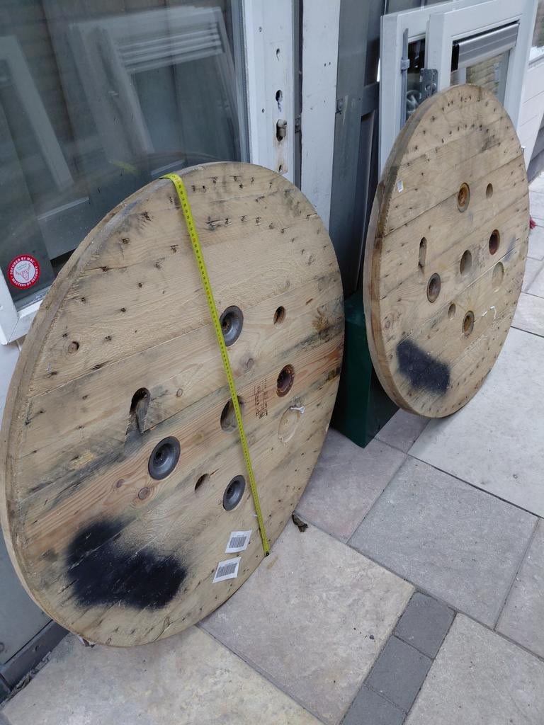 Kabelhaspel blad rond 100, Doe-het-zelf en Verbouw, Hout en Planken, Ophalen, Gebruikt, Minder dan 25 mm, Overige typen