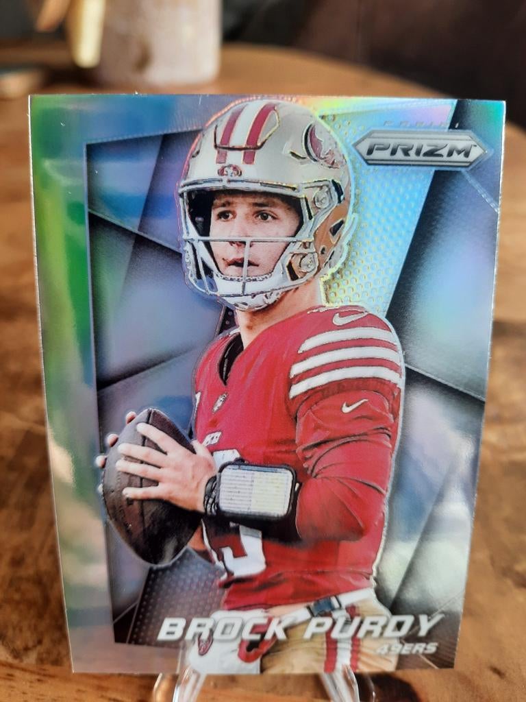 Trading card quarterback Brock Purdy, Ophalen of Verzenden, Zo goed als nieuw, Buitenlandse clubs, Poster, Plaatje of Sticker