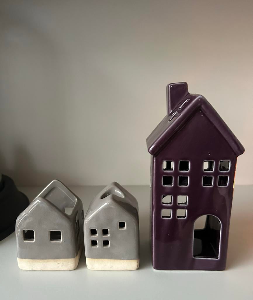 “Verlichte” huisjes, Ophalen of Verzenden, Zo goed als nieuw, Overige materialen, Minder dan 25 cm