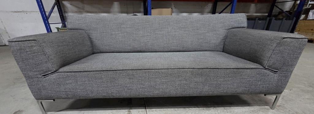 Nette 2,5 zits Design on Stock Bloq bank grijs, Huis en Inrichting, Ophalen, Gebruikt, Driepersoons, 75 tot 100 cm