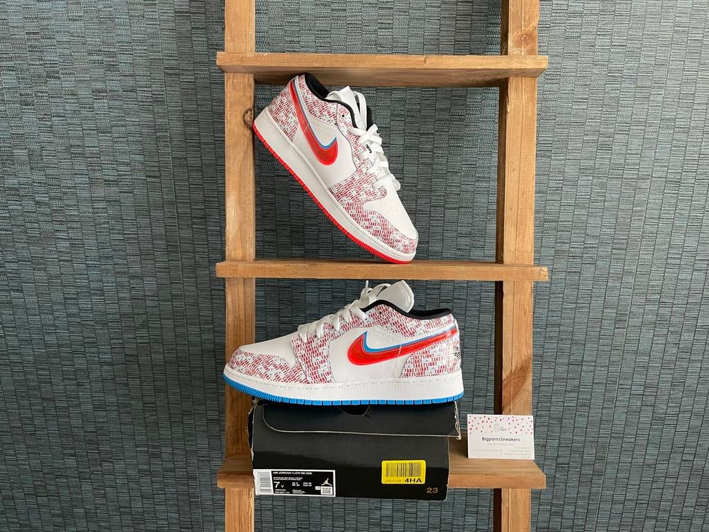 Nike Air Jordan 1 low EU 40 Take Flight Blue Red Crimson, Blauw, Nieuw, Ophalen of Verzenden, Sneakers of Gympen