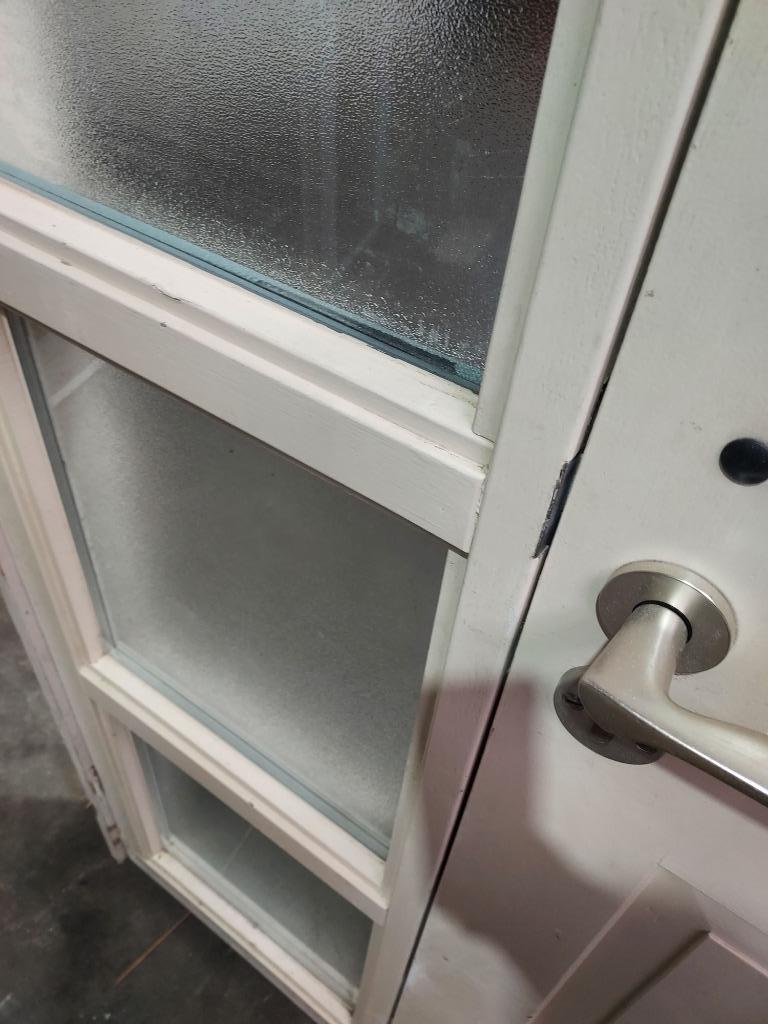 Voordeurkozijn dubbelglas 3pslot bezorgen factuur mogelijk, Gebruikt, Ophalen of Verzenden, Buitendeur, Glas