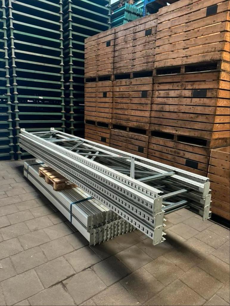 16,8mtr. Palletstelling magazijnstelling koopje!, Ophalen