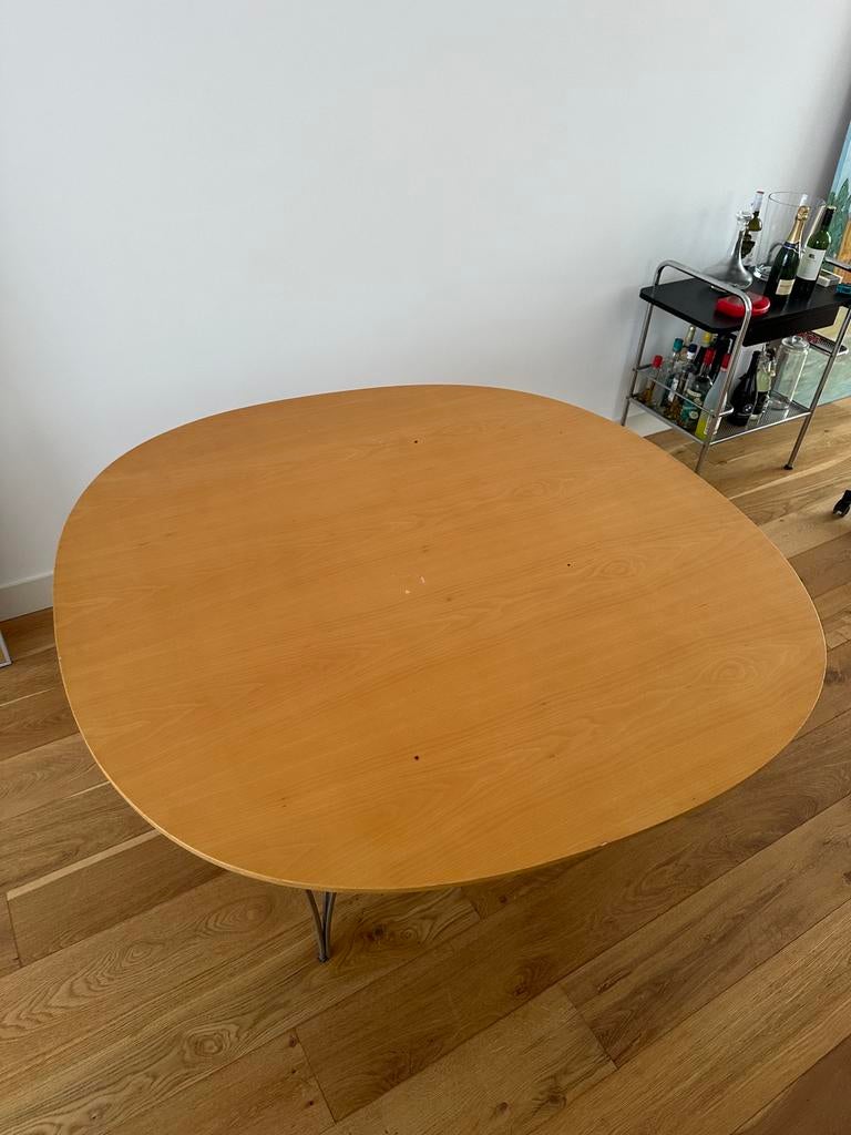 Fritz Hansen handgemaakte namaak eettafel 145x145, Ophalen, Rechthoekig, 100 tot 150 cm, 100 tot 150 cm