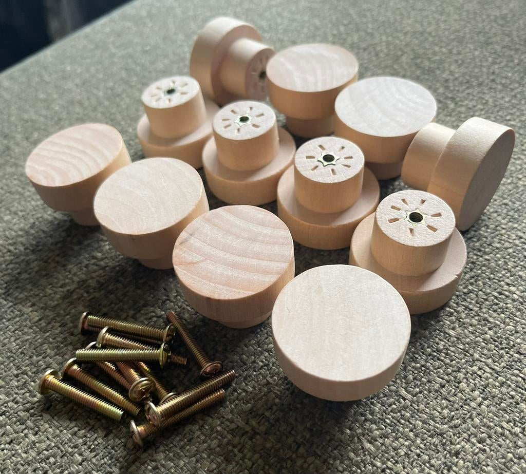 Houten kastknoppen, Ophalen of Verzenden, Nieuw