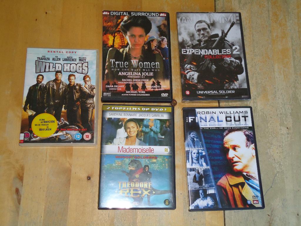 DVDs True women, Expendables 2, Final cut, Wild hogs etc, Vanaf 16 jaar, Ophalen of Verzenden, Zo goed als nieuw, Actiekomedie