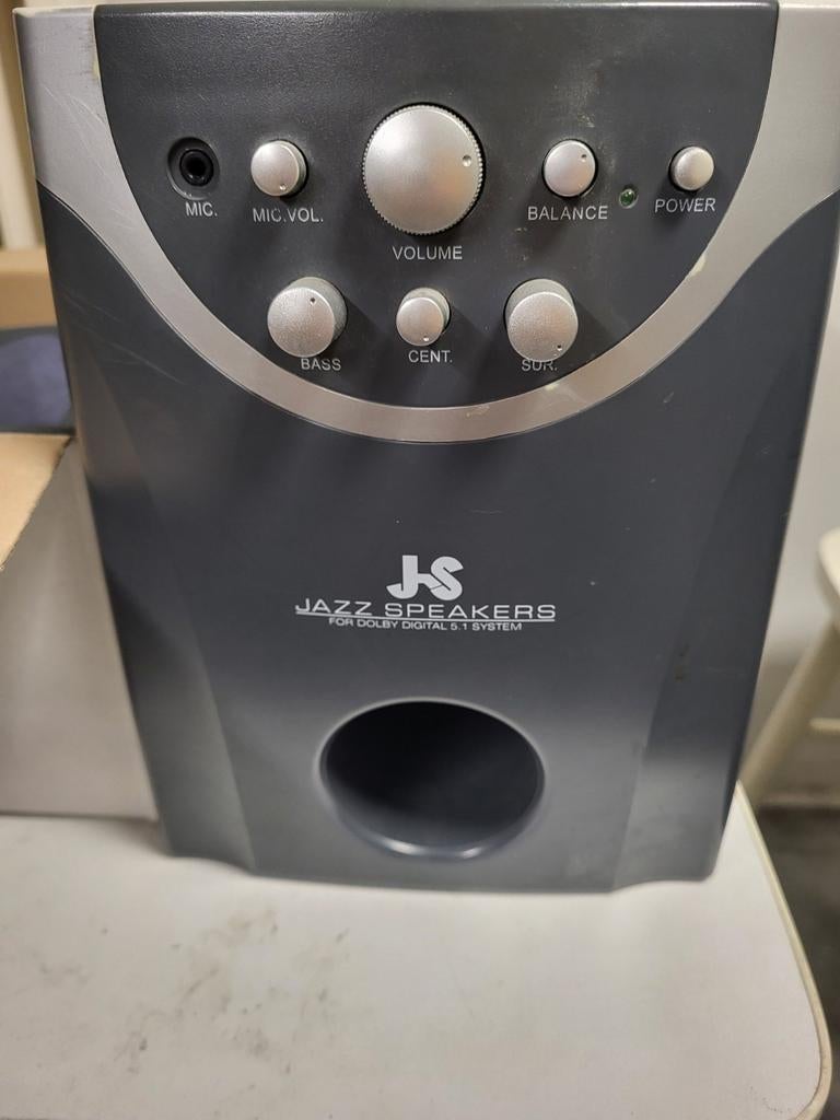 Jazz speakers 5.1 systeem., Audio, Tv en Foto, Luidsprekers, Ophalen of Verzenden, Gebruikt, Minder dan 60 watt, Overige merken