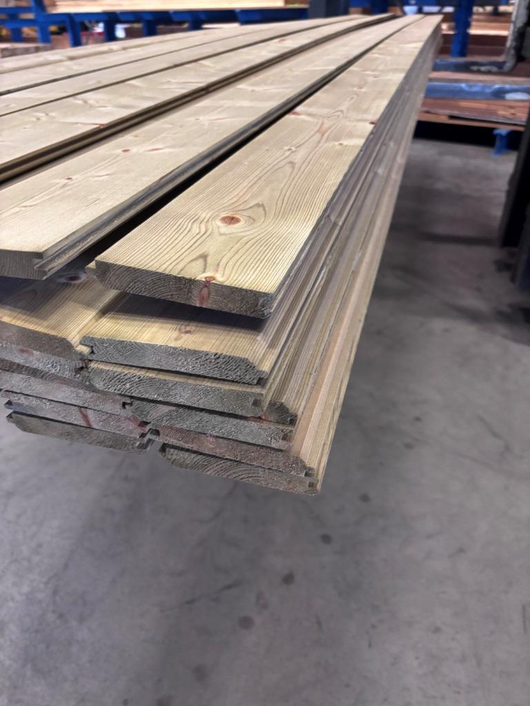 Vloerdeel / Vellingdeel 18 x 113 x 4500 mm Geïmpregneerd, Geïmpregneerd, Minder dan 25 mm, Nieuw, Ophalen of Verzenden