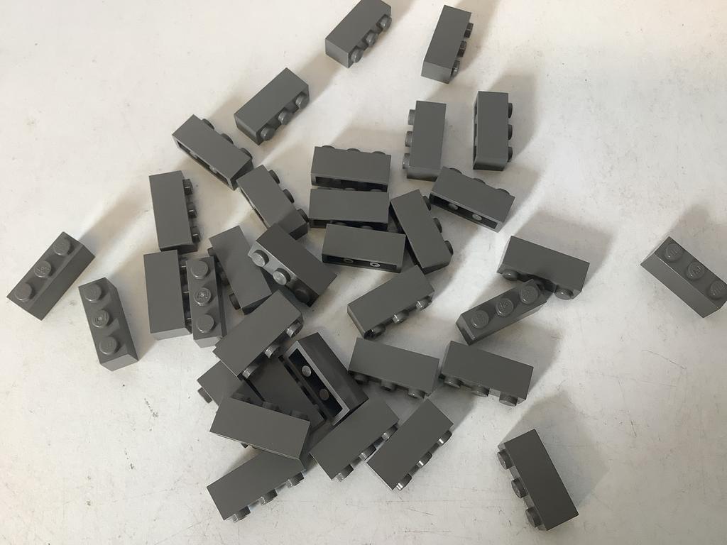Lego steen 1x3 klassiek donker grijs, Ophalen of Verzenden, Gebruikt, Losse stenen, Lego Primo