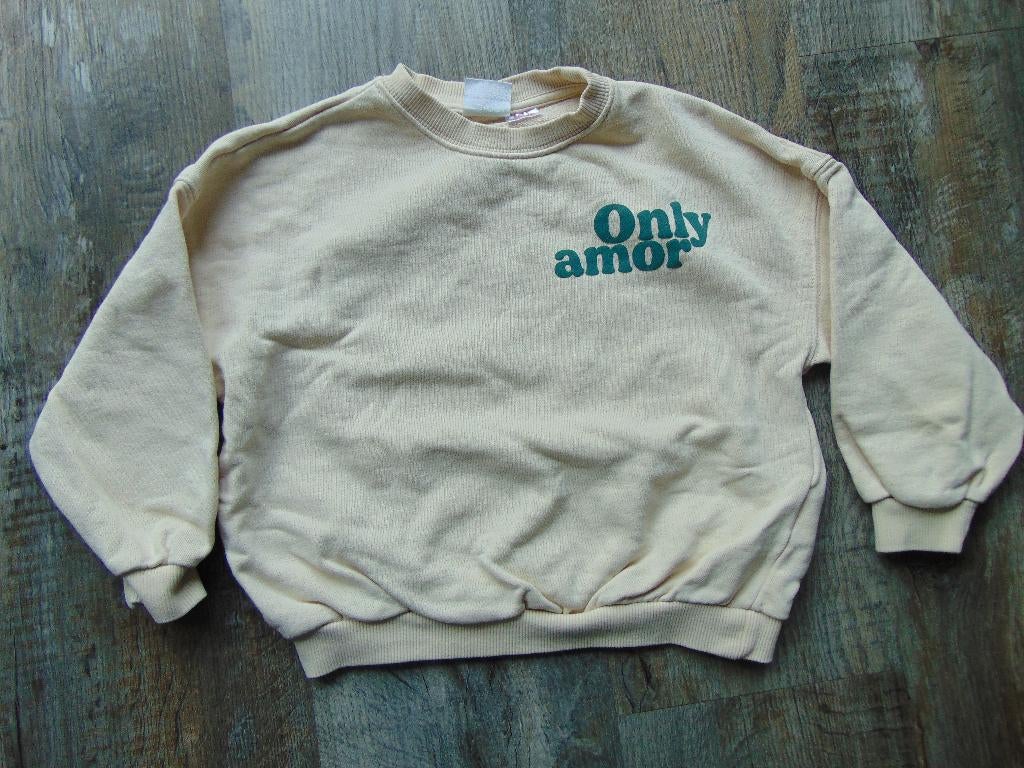 Ecru sweater trui Zara maat 110 truitje Only Amor, Gebruikt, Meisje, Trui of Vest, Ophalen of Verzenden