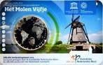 Het Molen Vijfje / Wadden Vijfje 2016, in coincard. Nieuw., Setje, Koningin Beatrix, Zilver, Euro's