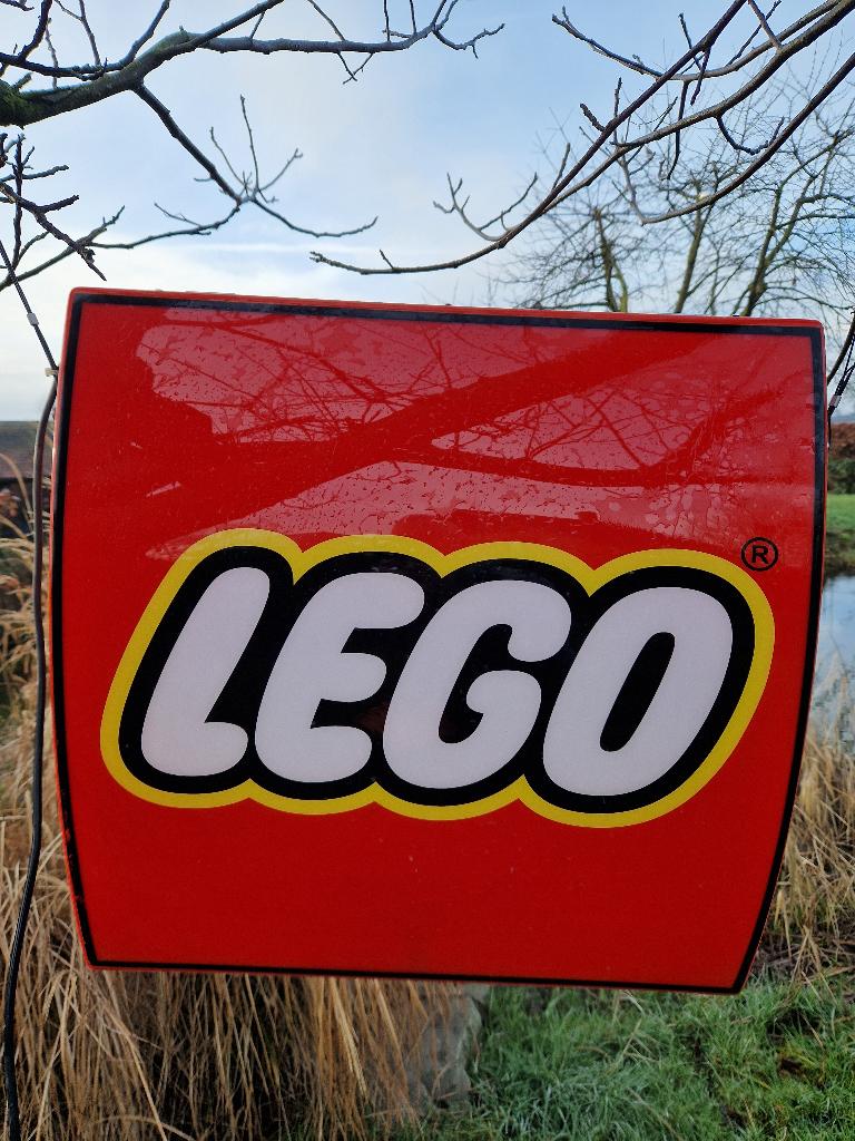 lego lichtreclame/ lichtbak, Verzamelen, Merken en Reclamevoorwerpen, Ophalen of Verzenden, Zo goed als nieuw, Lichtbak of (neon) lamp
