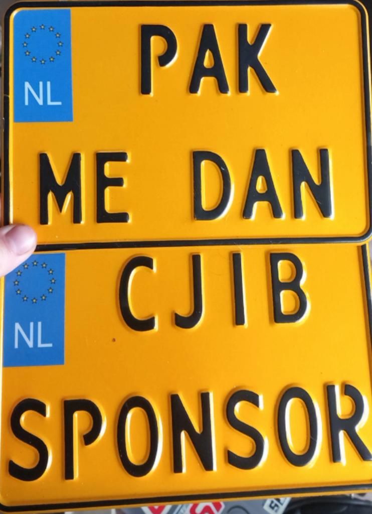 Custom kentekens, Ophalen of Verzenden