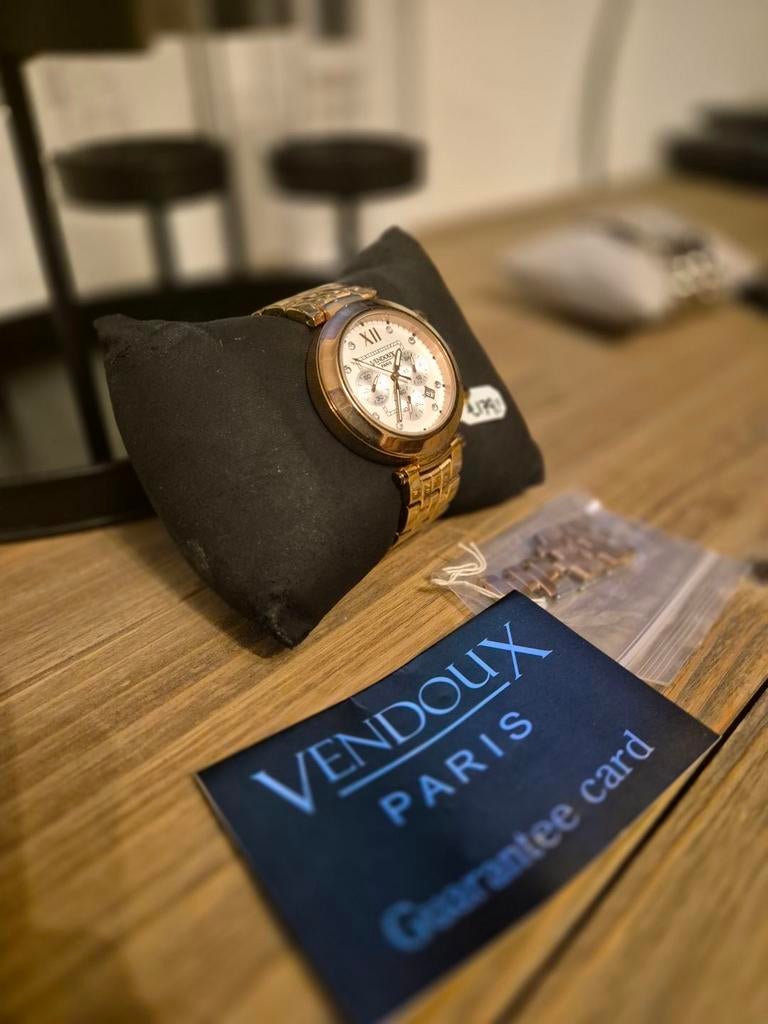 Vendoux dames horloge, Sieraden, Tassen en Uiterlijk, Horloges | Dames, Ophalen of Verzenden, Zo goed als nieuw, Staal, Overige merken