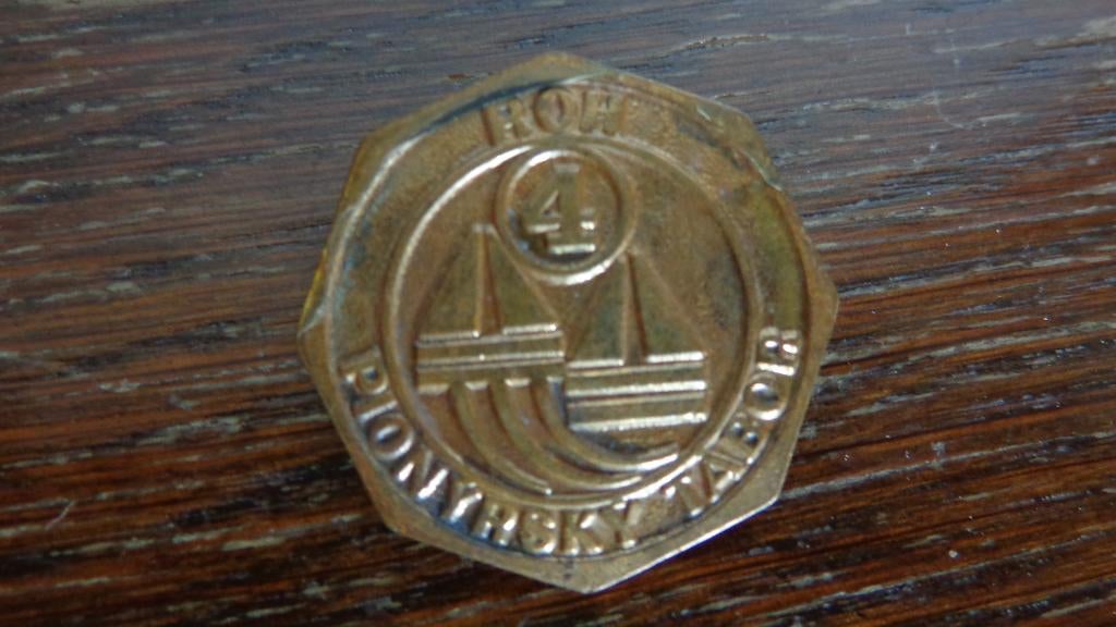 Vintage Pin Scouting kamp Pionýrský tábor - ROH - 4, Verzamelen, Ophalen, Gebruikt, Sport, Speldje of Pin