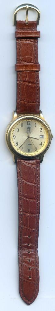 Horloge Robert met Leren Bandje, Sieraden, Tassen en Uiterlijk, Horloges | Heren, Ophalen of Verzenden, Zo goed als nieuw, Leer