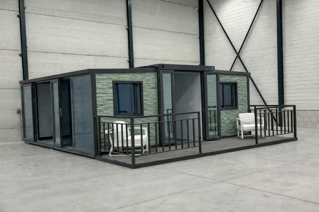 Luxe Tiny House met terras, Mantelzorg, Jongerenwoning, Nieuw, Ophalen of Verzenden, 400 cm of meer, Metaal