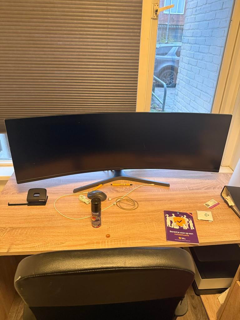 Samsung Odyssey G9 49” Ultrawide Curved Monitor –, Computers en Software, Gaming, Curved, VA, Ophalen of Verzenden