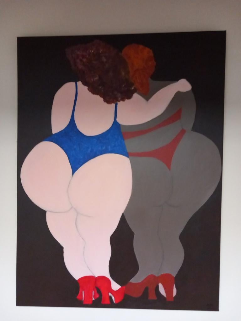 Schilderij Dikke Dames, Ophalen