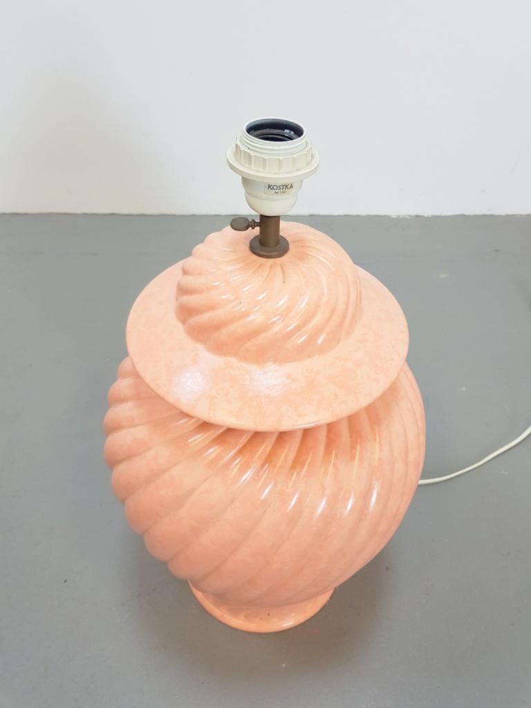 Vintage kostka tafellamp keramiek france ´80 pastel Roze, Huis en Inrichting, N, Overige materialen, Vintage, Ophalen of Verzenden