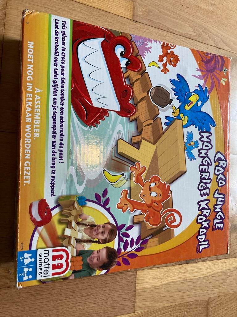 Croco Jungle Hongerige Krokodil Spel, Een of twee spelers, Ophalen of Verzenden, Zo goed als nieuw, Reisspel
