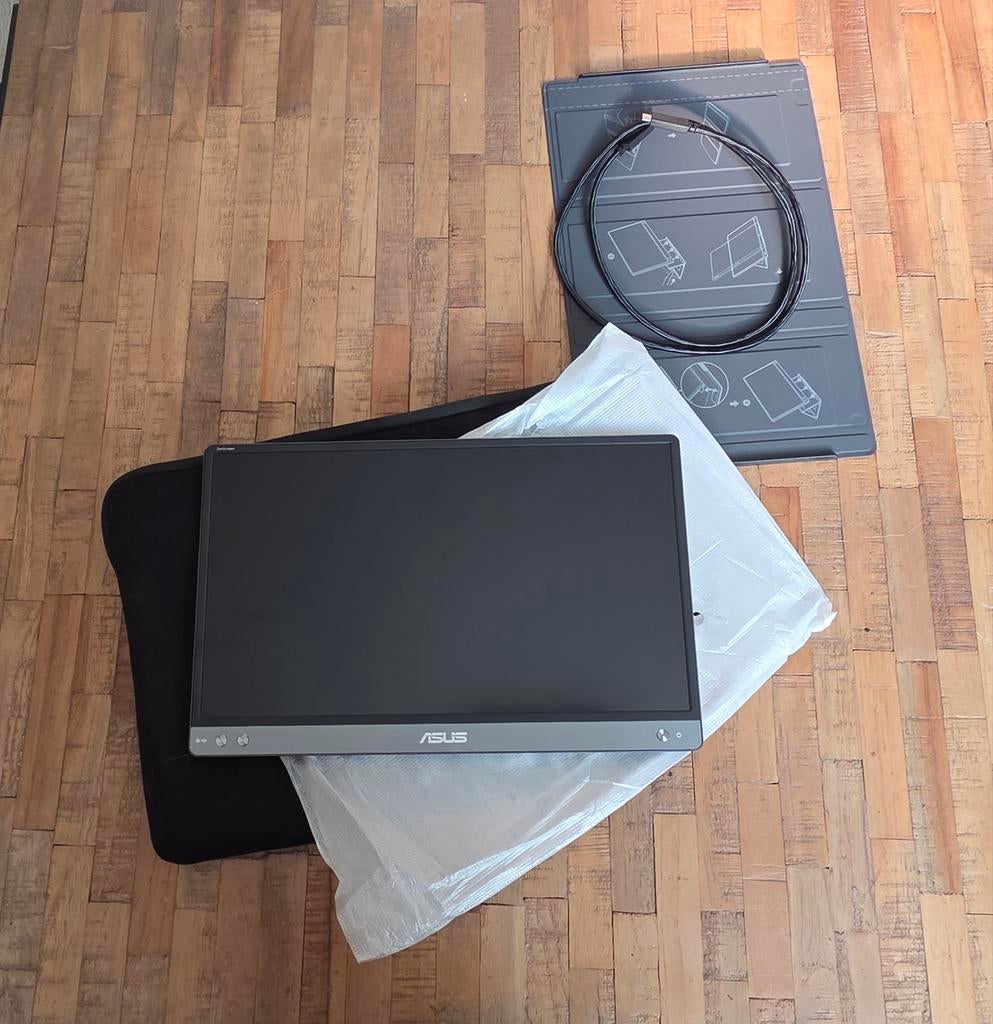 ASUS MB16AC Draagbare USB-C Monitor, Computers en Software, Monitoren, Ophalen, IPS, ASUS, Full HD