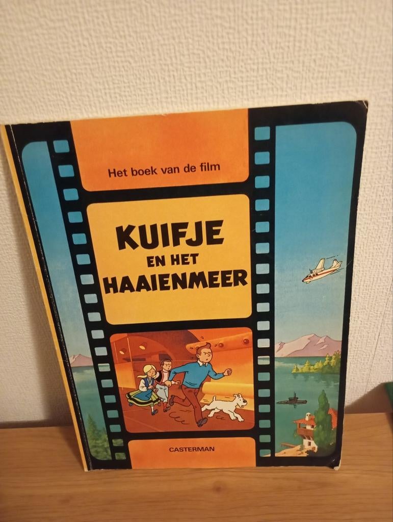 Vintage Kuifje 1972 Het haaienmeer Strip, Eén stripboek, Ophalen of Verzenden, Gelezen