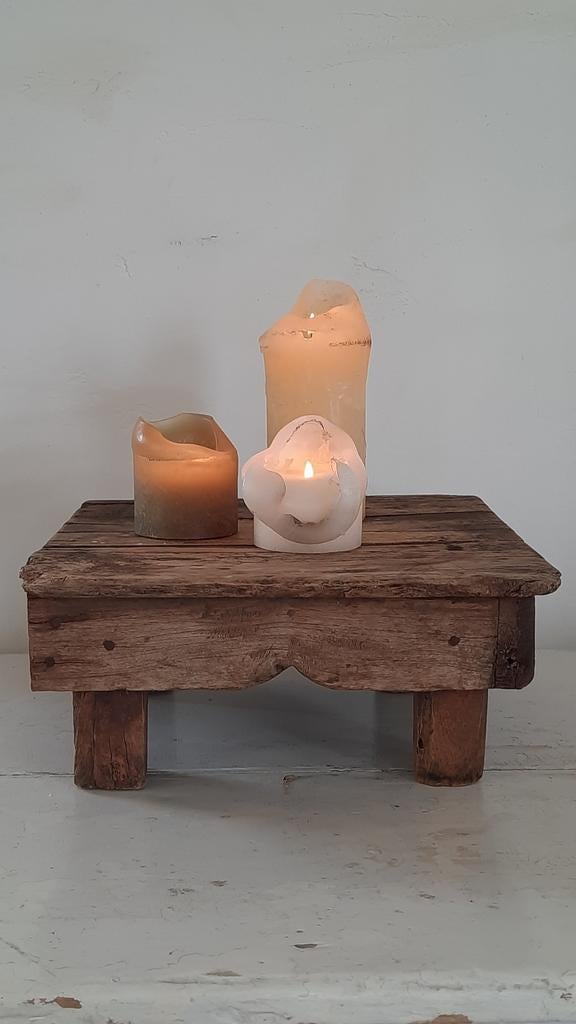 Oud opzet tafeltje (nuzzelspul), Antiek en Kunst, Curiosa en Brocante, Ophalen of Verzenden