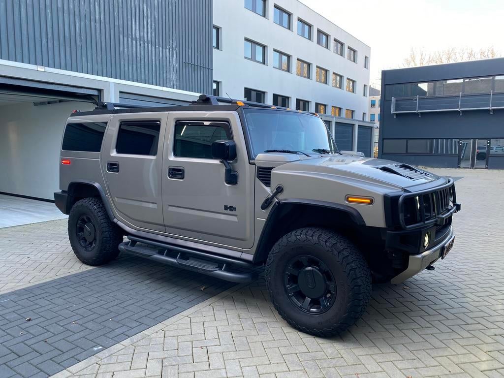 Hummer H2 2003 Pewter Metallic Youngtimer, Auto's, Hummer, Particulier, H2, 4x4, Achteruitrijcamera, Adaptive Cruise Control, Airbags