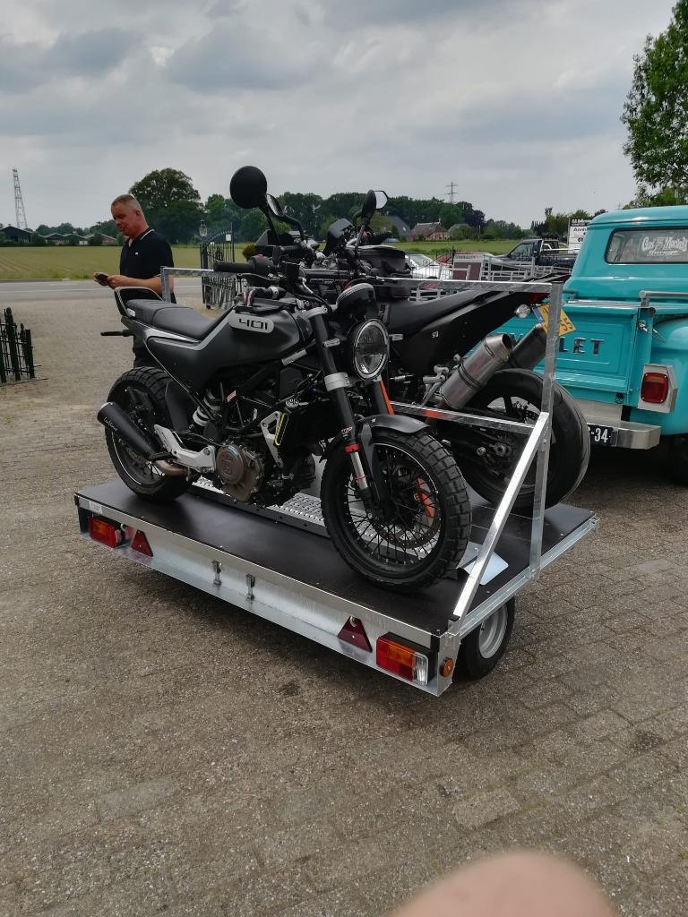 motor trailer 200 x 125 cm € 995 excl btw met rekje  shorty, Ophalen, Nieuw