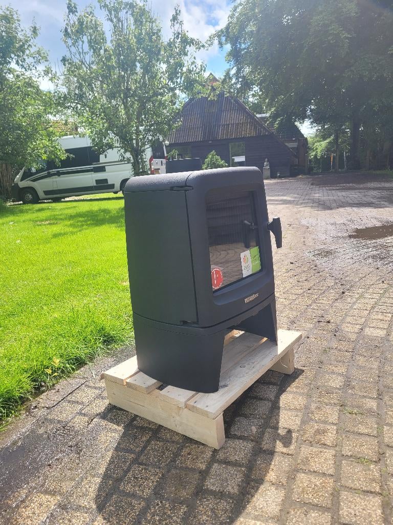 Houtkachel Roma 6 kw Gietijzer tuinhuis yurt serre, Ophalen of Verzenden, Vrijstaand, Hout, Nieuw
