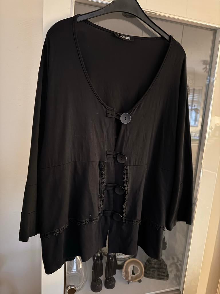 Thombiq jasje maat 48 zwart, Ophalen of Verzenden, Zo goed als nieuw, Zwart, Jasje of Colbert