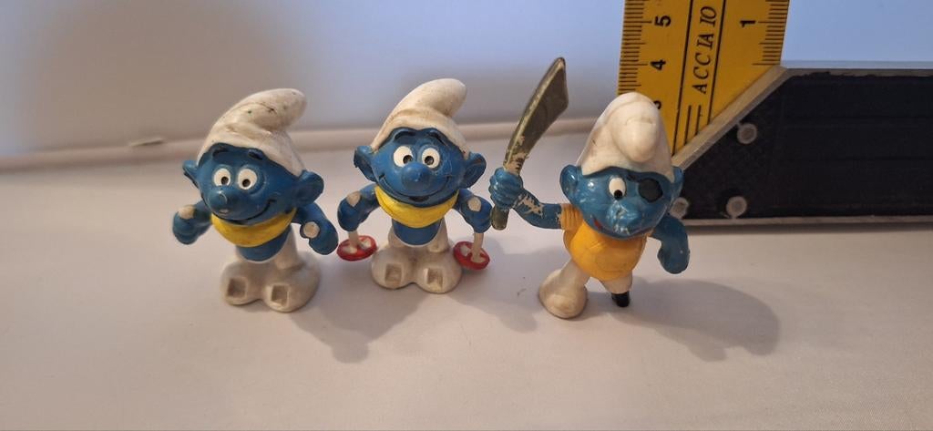 Smurfen incompleet/beschadigd set/3, Verschillende Smurfen, ., Ophalen of Verzenden, Zo goed als nieuw