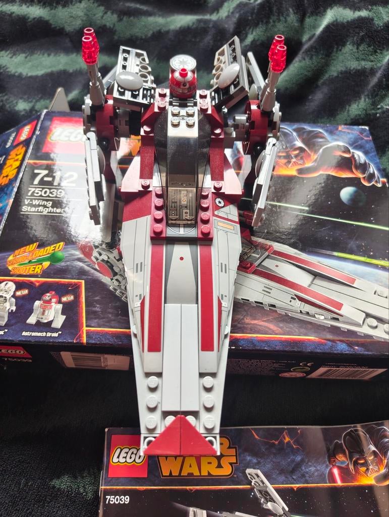 Lego Star Wars 75039 V-Wing Starfighter - Compleet!, Kinderen en Baby's, Speelgoed | Duplo en Lego, Ophalen of Verzenden, Zo goed als nieuw