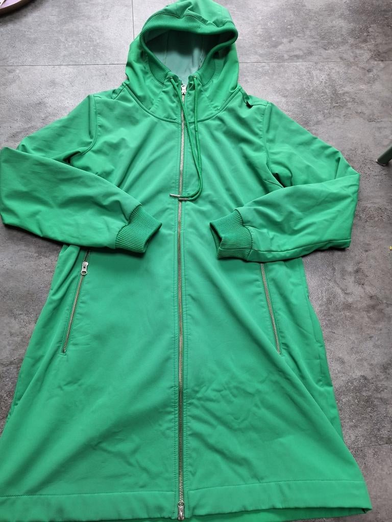 Mooie groene softshell jas/parka van Danefae draagmt 38/40!, Kleding | Dames, Jassen | Winter, Maat 38/40 (M), Ophalen of Verzenden