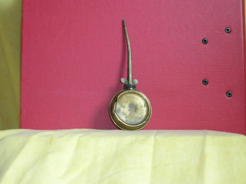 T-18 KOPER SPUITJE MET VLEUGELMOER LAMG 14CM, Antiek en Kunst, Antiek | Gereedschap en Instrumenten, Ophalen of Verzenden