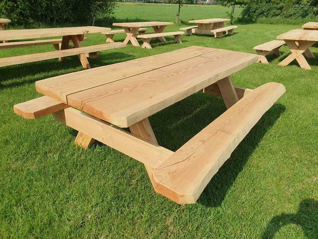 Picknicktafel 2,5 meter (Douglas), Ophalen of Verzenden, Nieuw, Hout