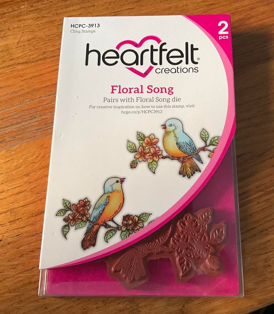 Heartfelt Creations Floral Song stempel, Ophalen of Verzenden, Nieuw, Overige thema's, Overige typen
