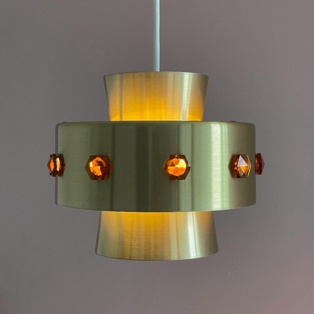 MidCentury Deens design LAMP Vitrika vintage Scandinavië MCM, Gebruikt, Ophalen of Verzenden, Vintage Mid Century Scandinavisch Deens design MCM Hotel Chic