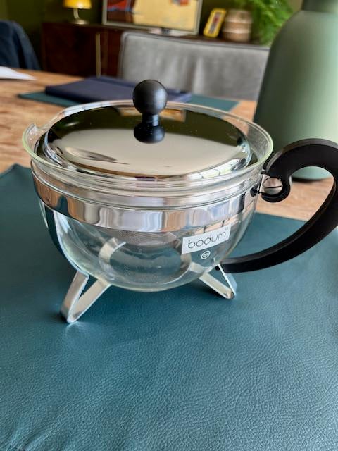 Bodum theepot, Ophalen of Verzenden, Zo goed als nieuw, Overige materialen, Pot, Bus of Blik