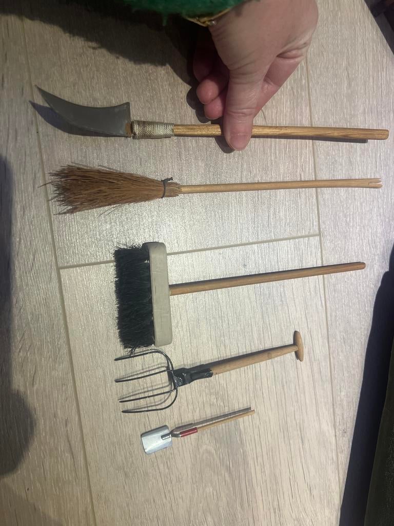 Antieke poppenkast tuingereedschap - Maileg, Antiek en Kunst, Ophalen of Verzenden