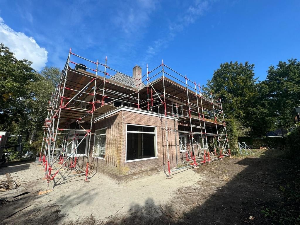 Layher allround steiger te huur metselsteiger Hilversum, Doe-het-zelf en Verbouw, Steigers, Ophalen, Zo goed als nieuw, Gevelsteiger